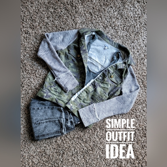 love, Fire Jackets & Blazers - Love fire Jacket, size‎ L, military and grey